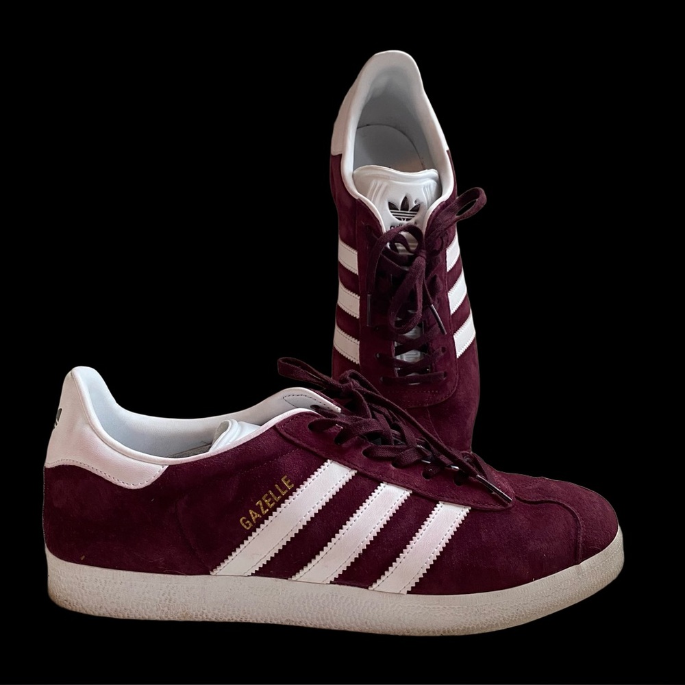Adidas Gazelle Burgundy Sneakers - Men’s 10.5 Maroon Classic Look